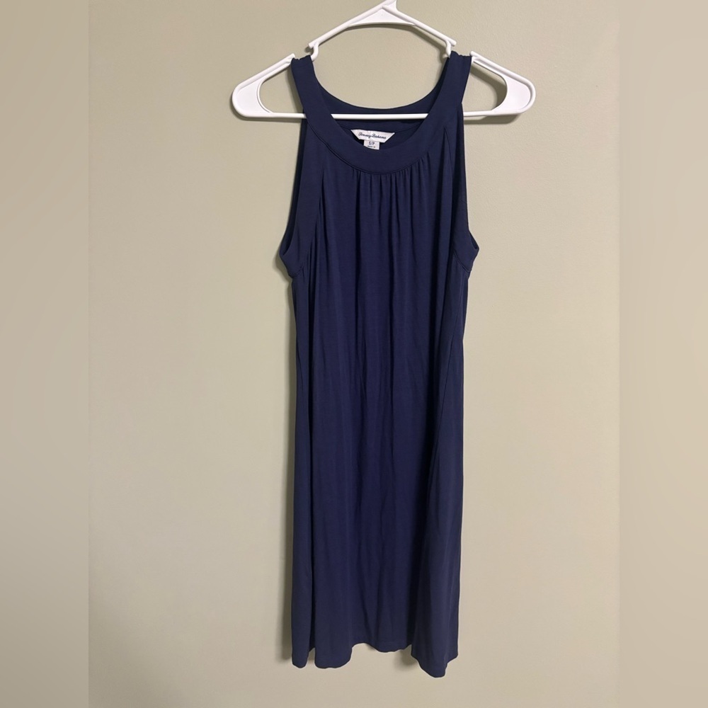 Tommy Bahama Size Small Navy Blue Sleeveless Dress Flowy Relaxed Tank Shift